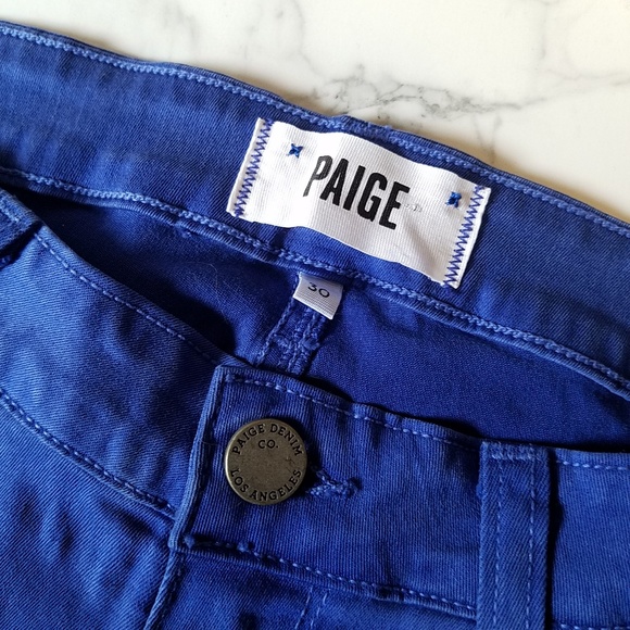 PAIGE Denim - Paige Verduga Ultra Skinny Bright Blue Jeans